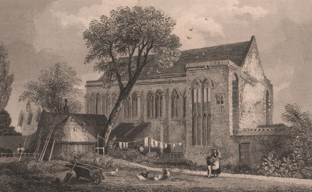 Eltham Palace. Kent. London. BAYNES 1829 old antique vintage print picture